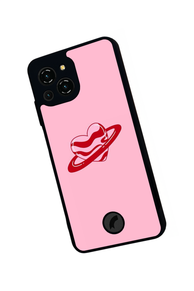 Reeder S23 Pro Max Uyumlu Kalp Love Tasarımlı Glossy Premium Kılıf