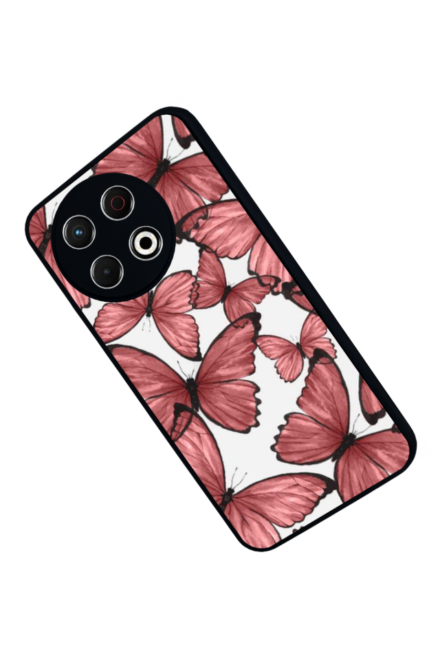 Tecno Spark 30 Pro Uyumlu Kelebek Tasarımlı Glossy Premium Kılıf