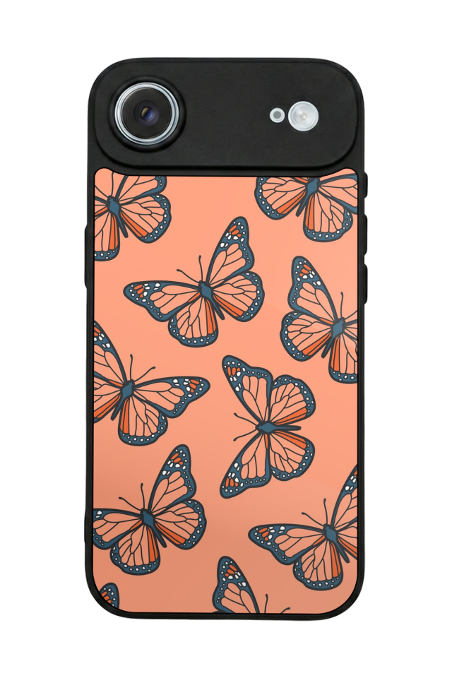iPhone 17 Air Uyumlu Kelebek Tasarımlı Glossy Premium Kılıf