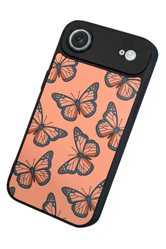 iPhone 17 Air Uyumlu Kelebek Tasarımlı Glossy Premium Kılıf