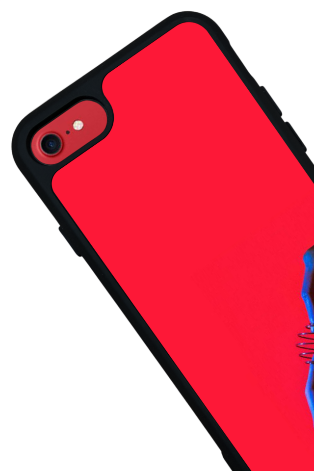 iPhone 7 Uyumlu Kirmizi Tasarımlı Glossy Premium Kılıf