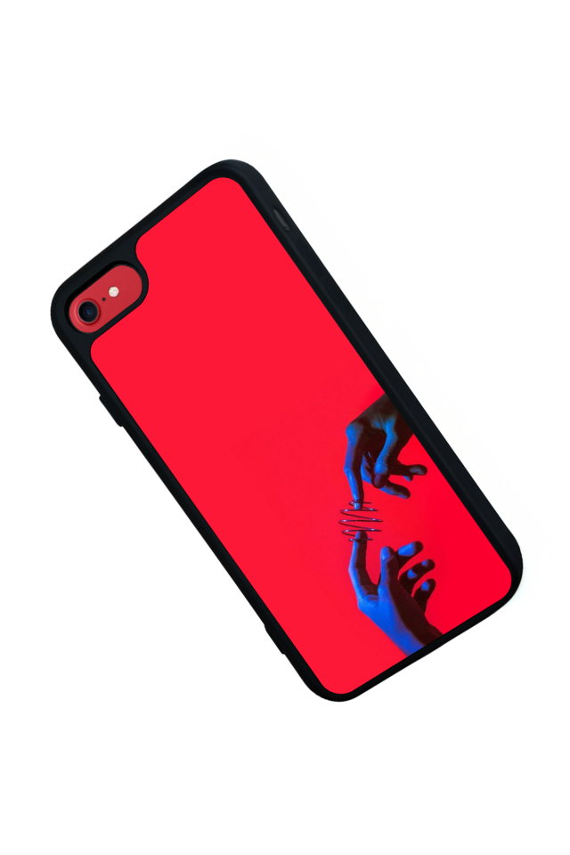 iPhone 7 Uyumlu Kirmizi Tasarımlı Glossy Premium Kılıf