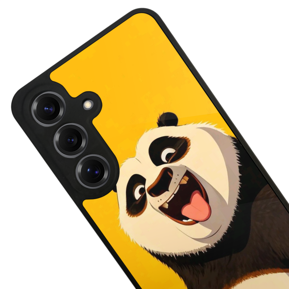 Samsung Galaxy S25 Uyumlu Kung Fu Panda Tasarımlı Glossy Premium Kılıf