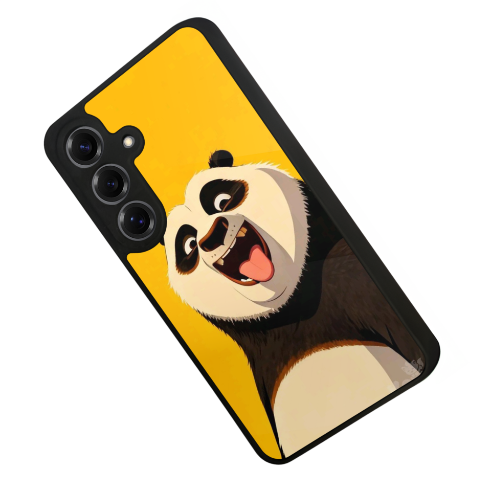 Samsung Galaxy S25 Uyumlu Kung Fu Panda Tasarımlı Glossy Premium Kılıf