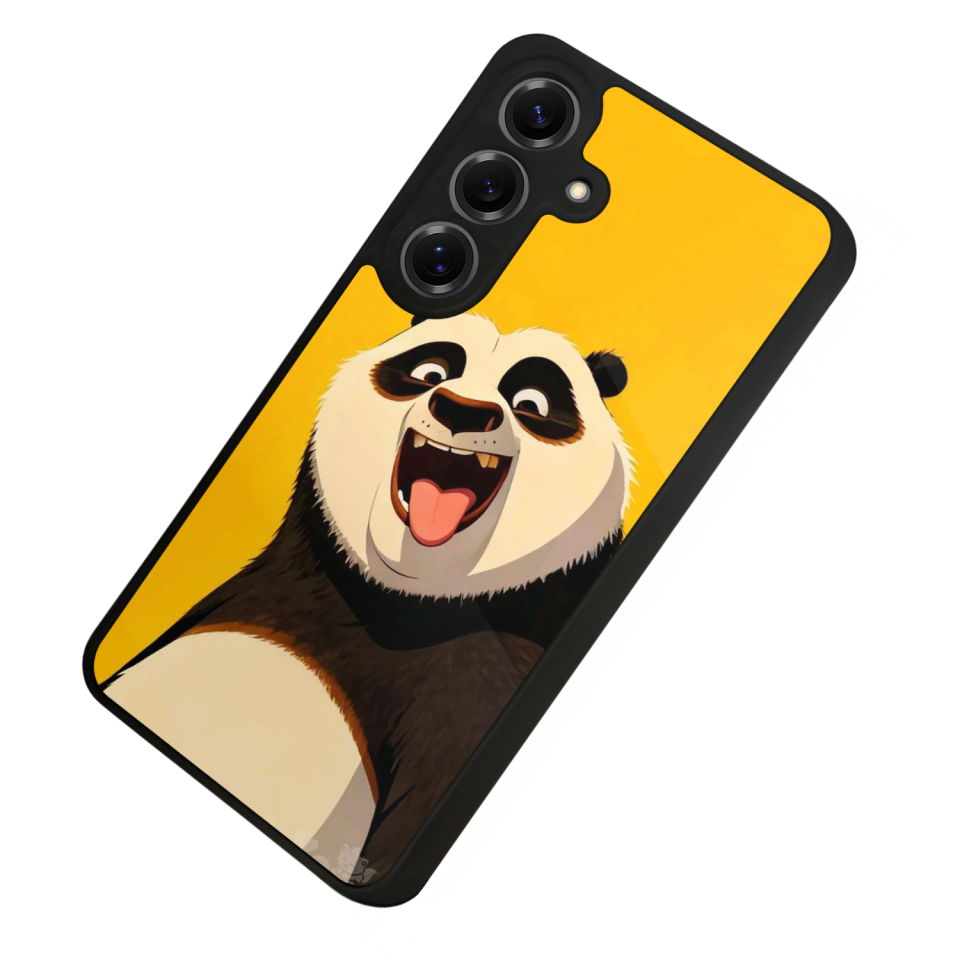 Samsung Galaxy S25 Uyumlu Kung Fu Panda Tasarımlı Glossy Premium Kılıf