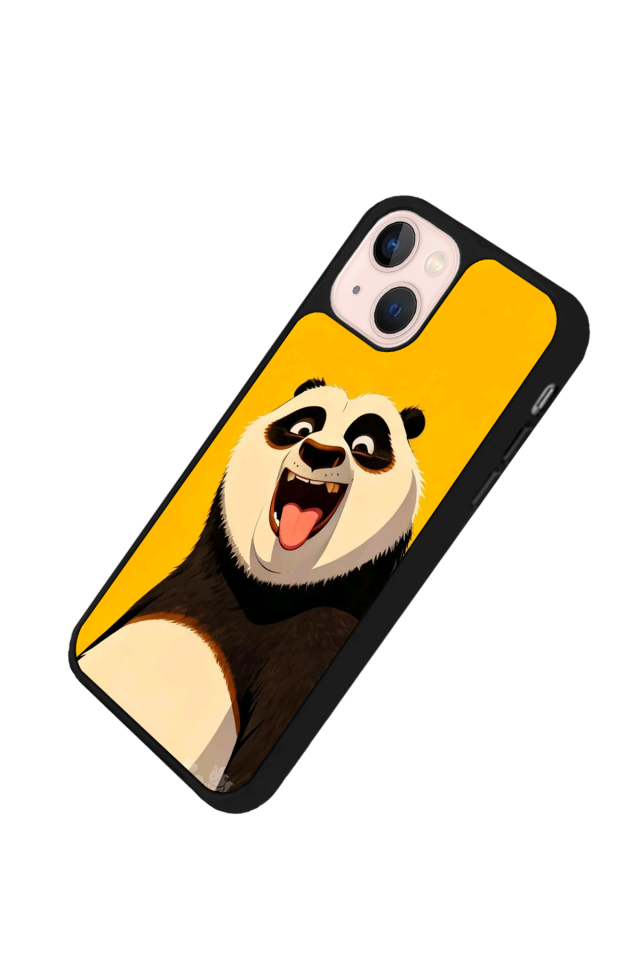 iPhone 13/14 Uyumlu Kung Fu Panda Tasarımlı Glossy Premium Kılıf