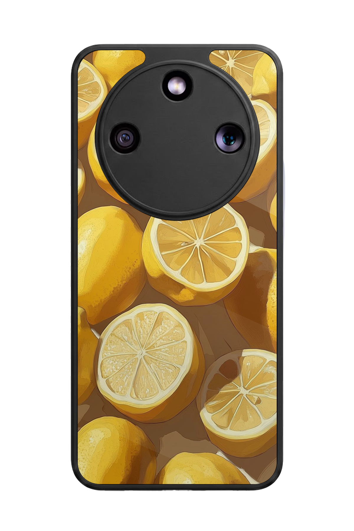 Honor Magic 8 Lite Uyumlu Limon Tasarımlı Glossy Premium Kılıf