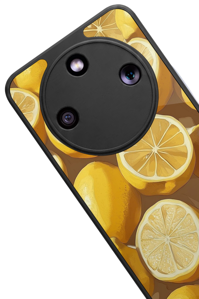 Honor Magic 8 Lite Uyumlu Limon Tasarımlı Glossy Premium Kılıf