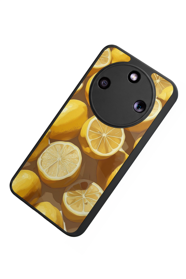 Honor Magic 8 Lite Uyumlu Limon Tasarımlı Glossy Premium Kılıf