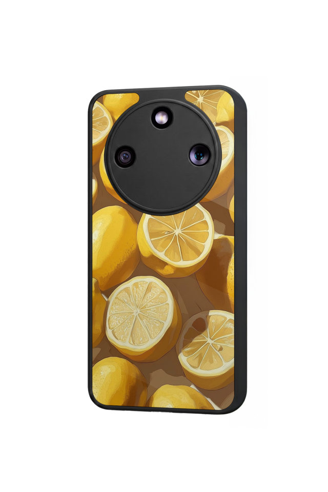 Honor Magic 8 Lite Uyumlu Limon Tasarımlı Glossy Premium Kılıf