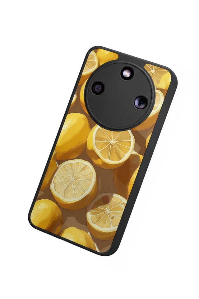 Honor Magic 8 Lite Uyumlu Limon Tasarımlı Glossy Premium Kılıf