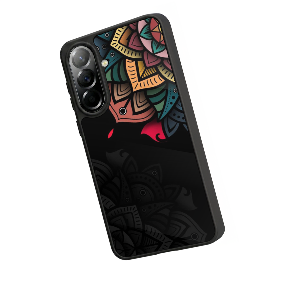 Samsung Galaxy A37 Uyumlu Mandala Tasarımlı Glossy Premium Kılıf