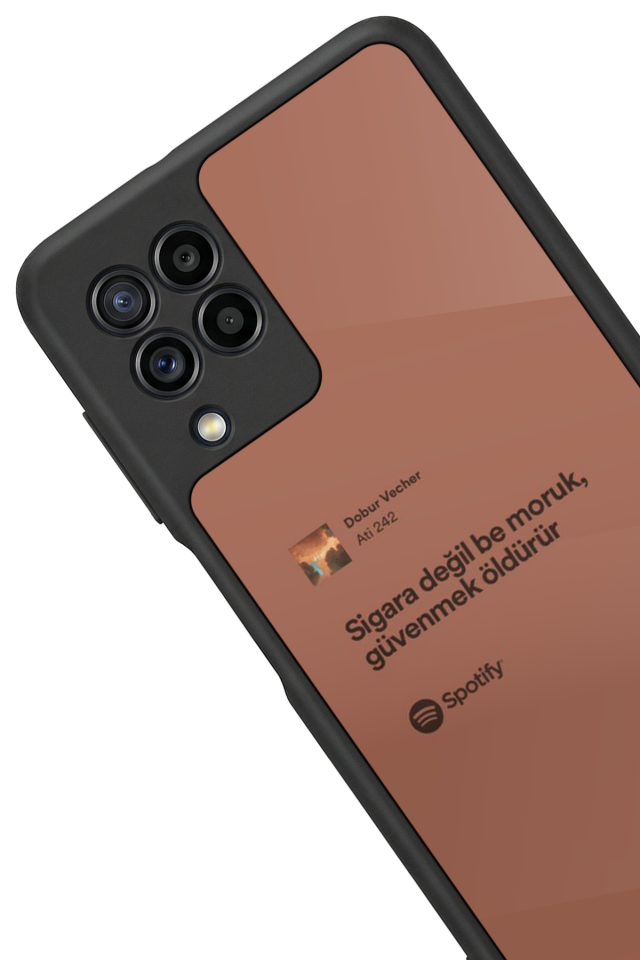 Samsung Galaxy M32 Uyumlu Sarki Sozleri Tasarımlı Glossy Premium Kılıf