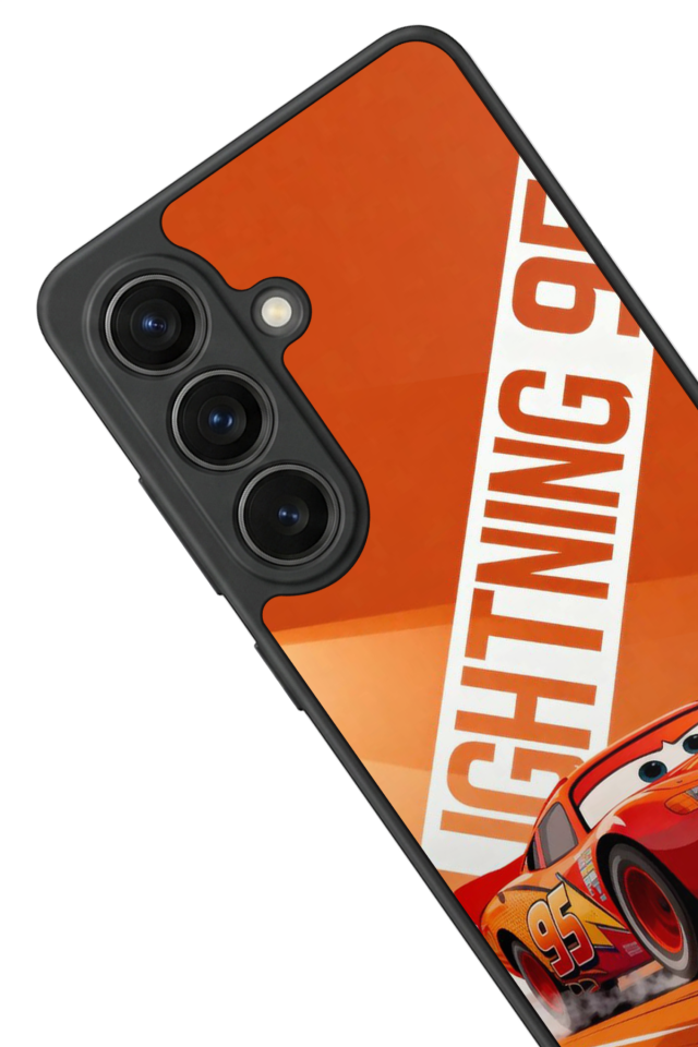 Samsung Galaxy S26 Uyumlu Şimsek McQueen Tasarımlı Glossy Premium Kılıf