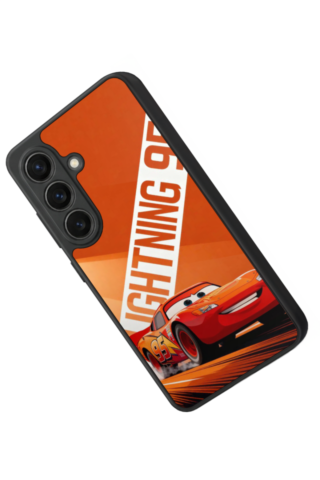 Samsung Galaxy S26 Uyumlu Şimsek McQueen Tasarımlı Glossy Premium Kılıf
