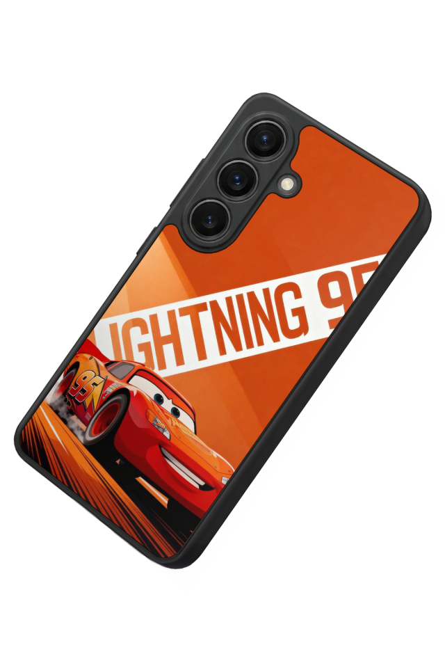 Samsung Galaxy S26 Uyumlu Şimsek McQueen Tasarımlı Glossy Premium Kılıf