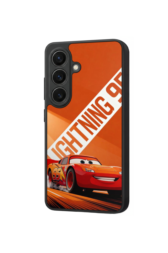 Samsung Galaxy S26 Uyumlu Şimsek McQueen Tasarımlı Glossy Premium Kılıf