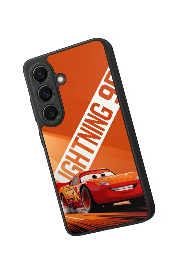 Samsung Galaxy S26 Uyumlu Şimsek McQueen Tasarımlı Glossy Premium Kılıf