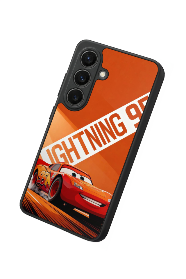 Samsung Galaxy S26 Uyumlu Şimsek McQueen Tasarımlı Glossy Premium Kılıf