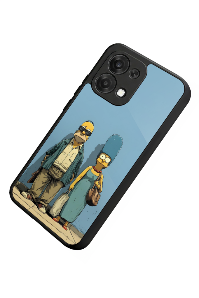 Oppo A6 Pro Uyumlu The Simpsons Tasarımlı Glossy Premium Kılıf