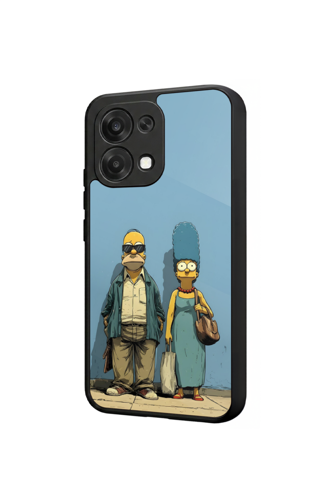 Oppo A6 Pro Uyumlu The Simpsons Tasarımlı Glossy Premium Kılıf