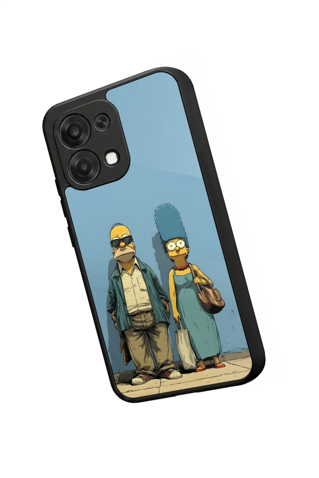 Oppo A6 Pro Uyumlu The Simpsons Tasarımlı Glossy Premium Kılıf