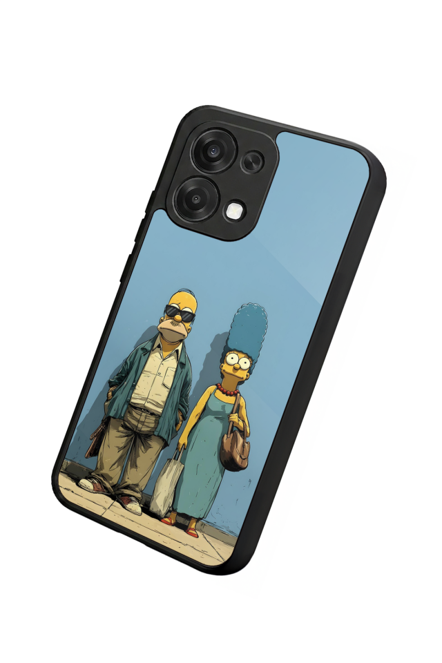 Oppo A6 Pro Uyumlu The Simpsons Tasarımlı Glossy Premium Kılıf