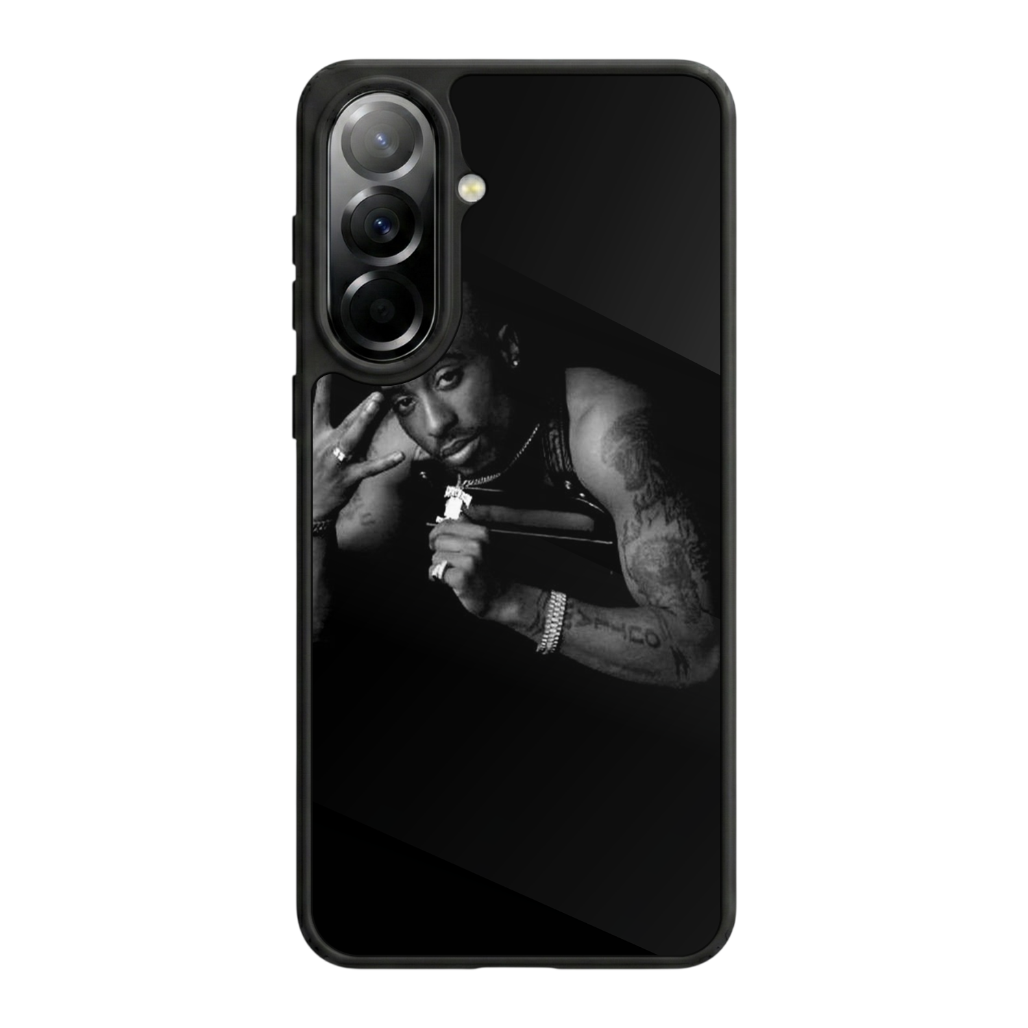 Samsung Galaxy A57 Uyumlu Tupac Tasarımlı Glossy Premium Kılıf