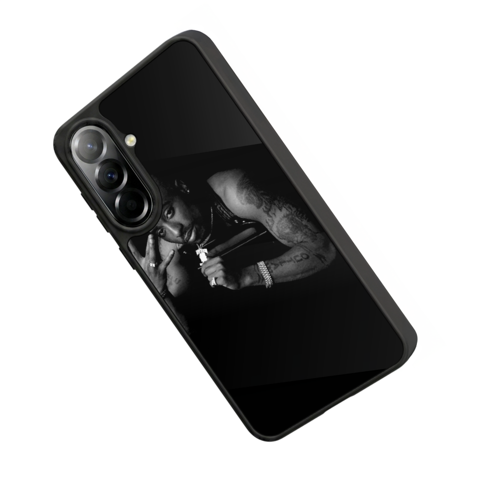 Samsung Galaxy A57 Uyumlu Tupac Tasarımlı Glossy Premium Kılıf