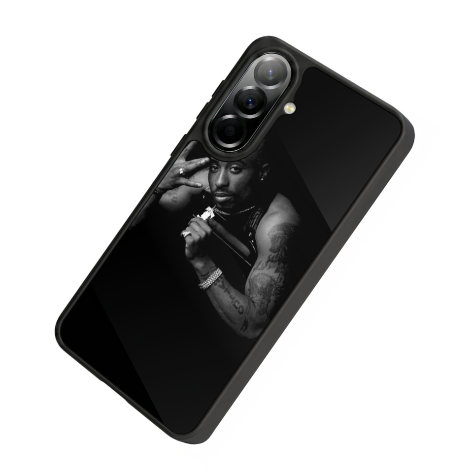 Samsung Galaxy A57 Uyumlu Tupac Tasarımlı Glossy Premium Kılıf