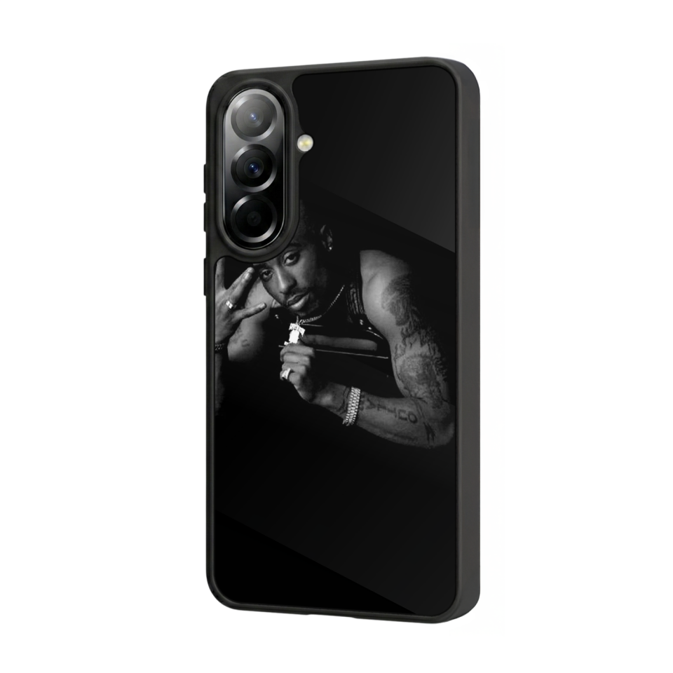 Samsung Galaxy A57 Uyumlu Tupac Tasarımlı Glossy Premium Kılıf