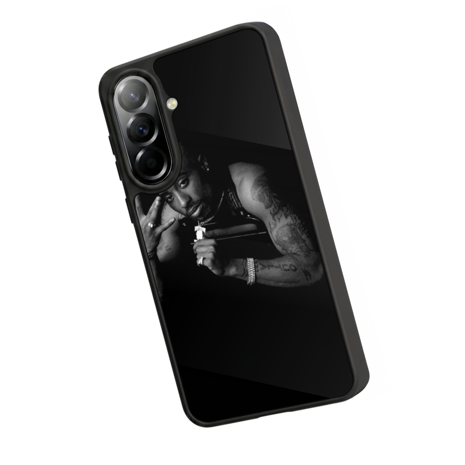 Samsung Galaxy A57 Uyumlu Tupac Tasarımlı Glossy Premium Kılıf