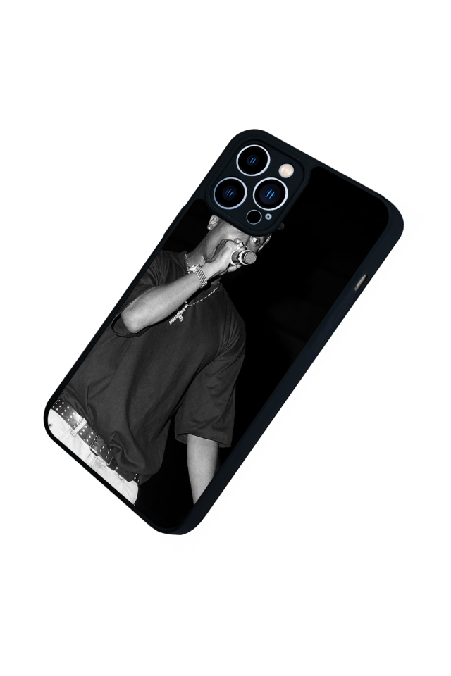 iPhone 12 Pro Max Uyumlu Tupac Tasarımlı Glossy Premium Kılıf