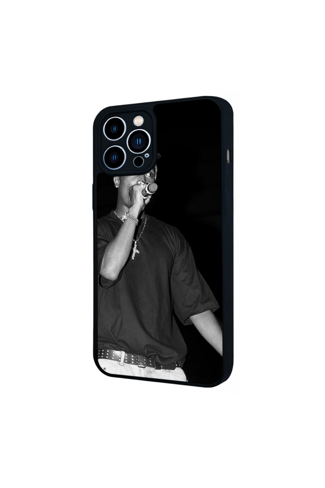 iPhone 12 Pro Max Uyumlu Tupac Tasarımlı Glossy Premium Kılıf