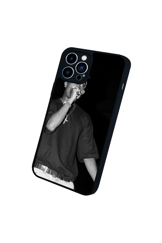 iPhone 12 Pro Max Uyumlu Tupac Tasarımlı Glossy Premium Kılıf