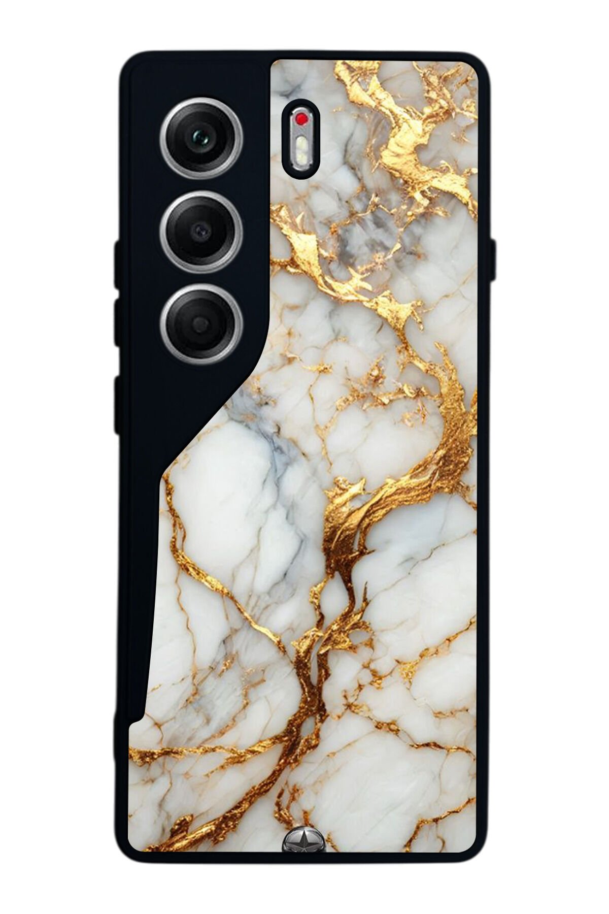 Tecno Camon 40 Uyumlu Mermer Marble Tasarımlı Glossy Premium Kılıf