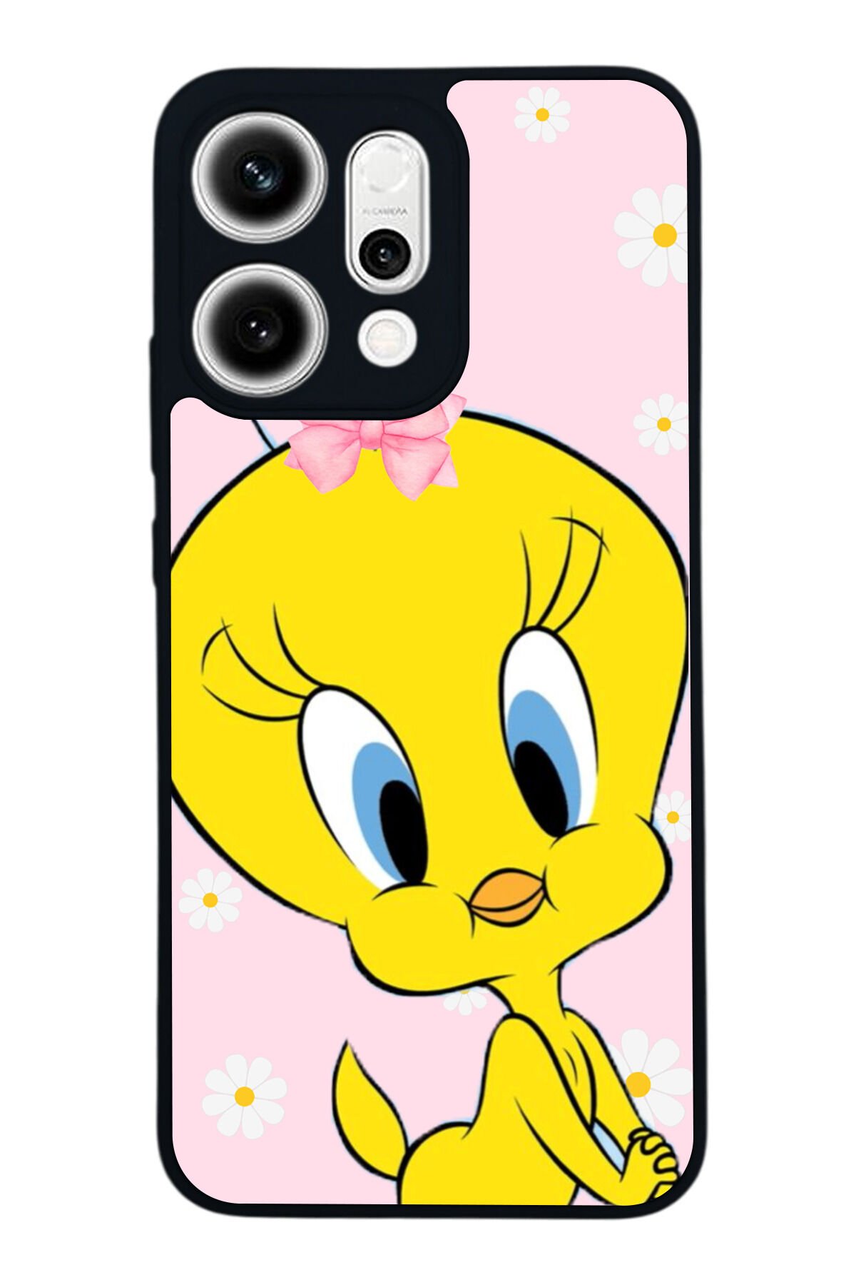 Oppo Reno 14 Uyumlu Tweety Tasarımlı Glossy Premium Kılıf
