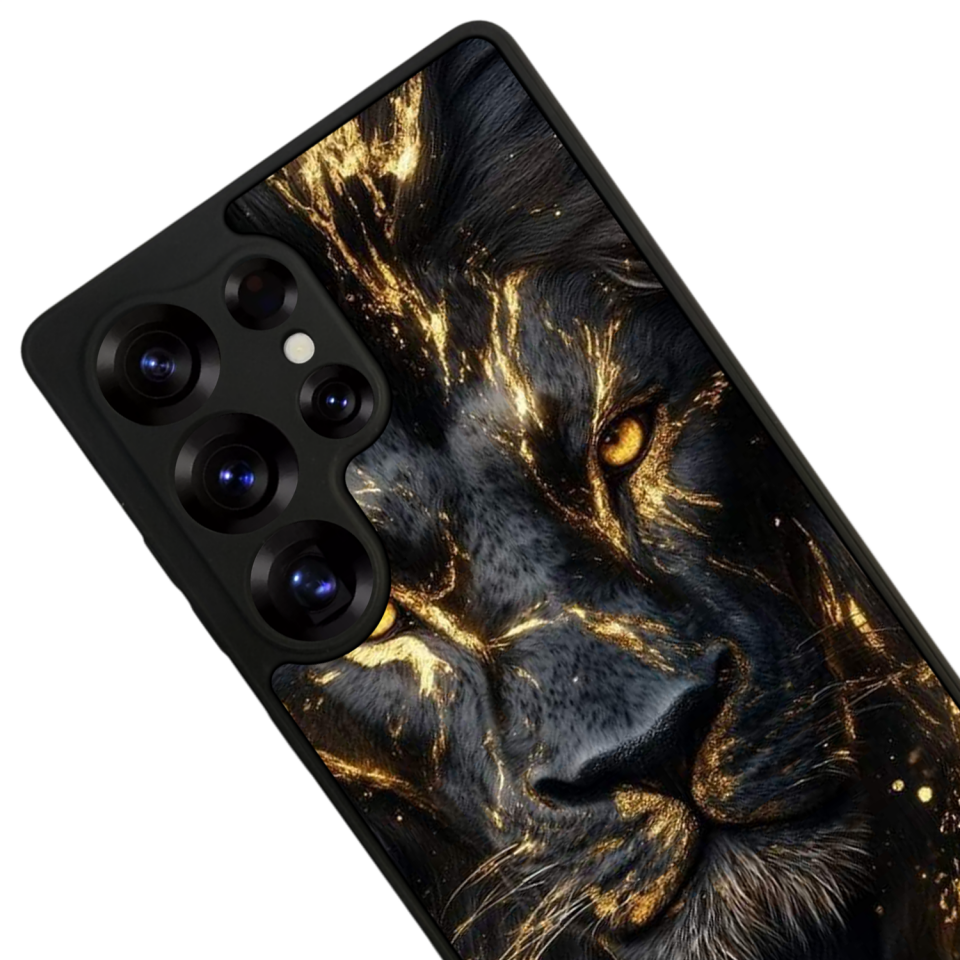 Samsung Galaxy S25 Ultra Uyumlu Aslan Tasarımlı Glossy Premium Kılıf