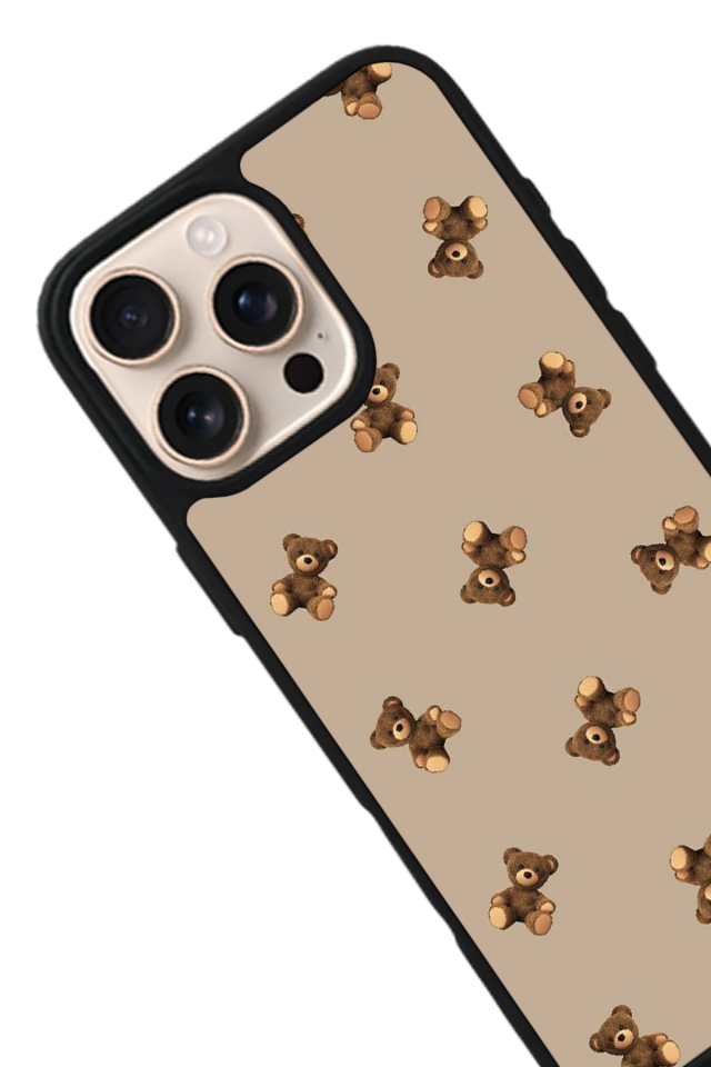 iPhone 14 Pro Uyumlu Ayı Tasarımlı Glossy Premium Kılıf