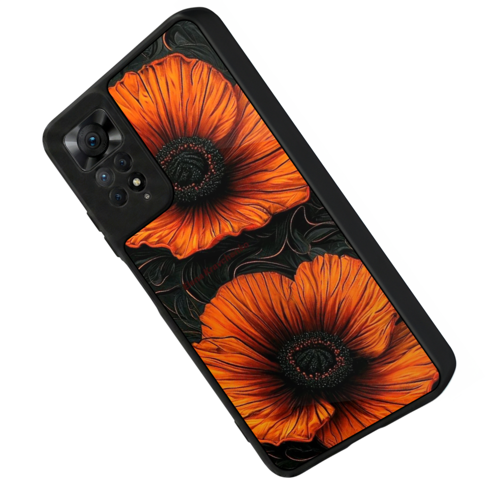 Xiaomi Redmi Note 11 Pro Uyumlu Botanik Tasarımlı Glossy Premium Kılıf