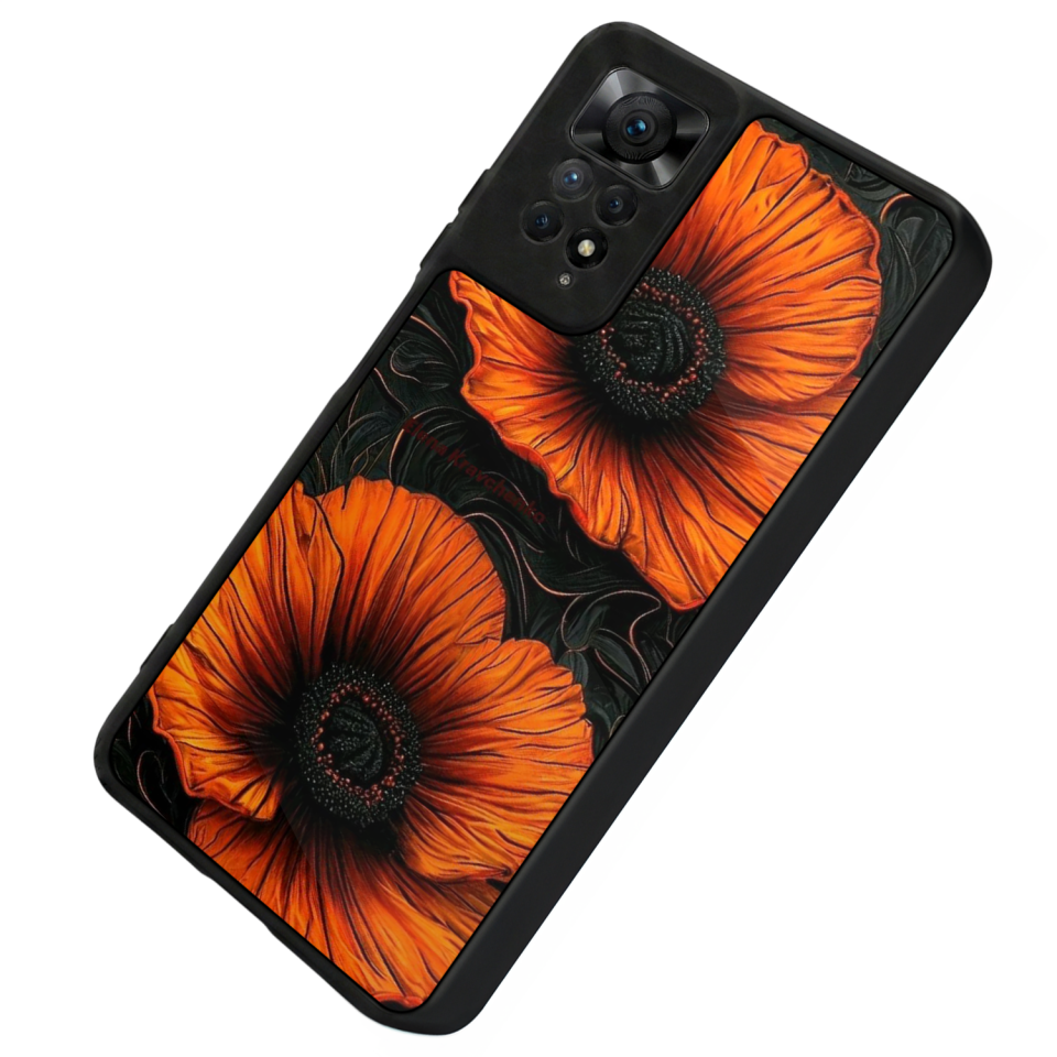 Xiaomi Redmi Note 11 Pro Uyumlu Botanik Tasarımlı Glossy Premium Kılıf