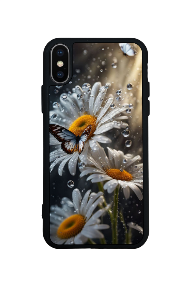 iPhone XS Max Uyumlu Cicek Tasarımlı Glossy Premium Kılıf