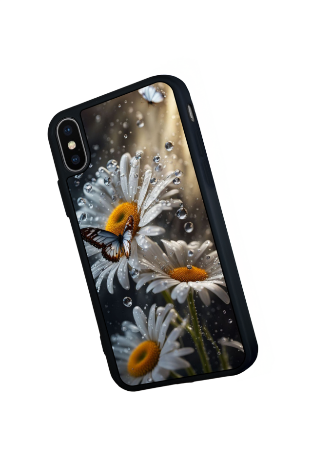 iPhone XS Max Uyumlu Cicek Tasarımlı Glossy Premium Kılıf