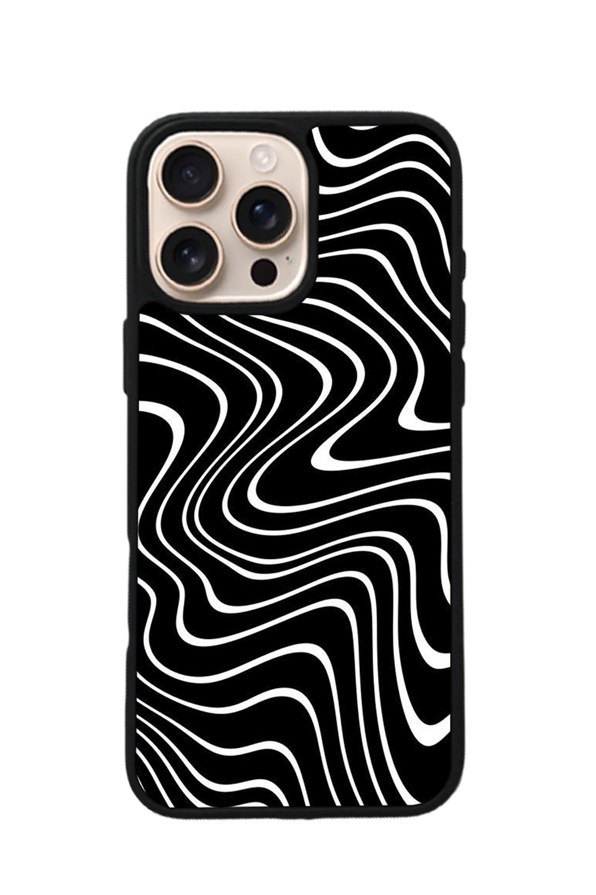 iPhone 14 Pro Uyumlu Çizgi Sanatı Tasarımlı Glossy Premium Kılıf