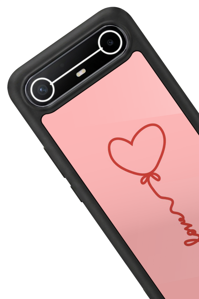 Tecno Spark Slim 5G Uyumlu Kalp Love Tasarımlı Glossy Premium Kılıf