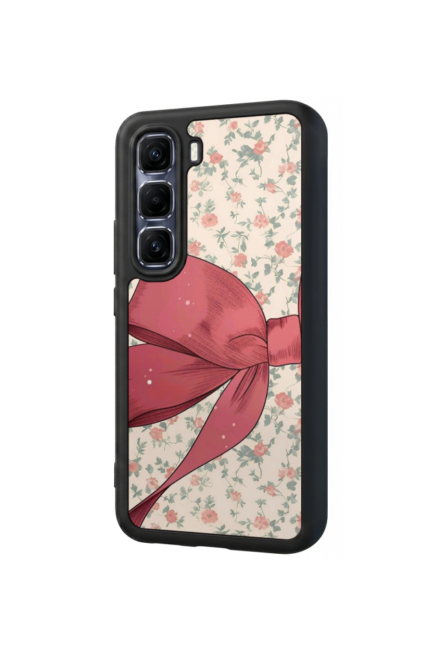 Infinix Hot 60 Pro Plus Uyumlu Kurdele Tasarımlı Glossy Premium Kılıf