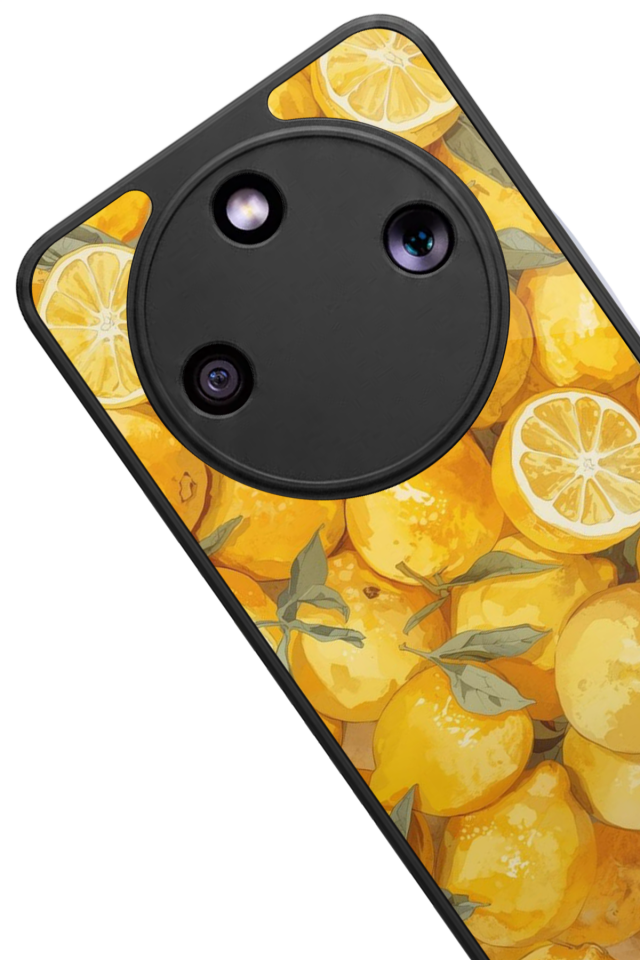 Honor Magic 8 Lite Uyumlu Limon Tasarımlı Glossy Premium Kılıf
