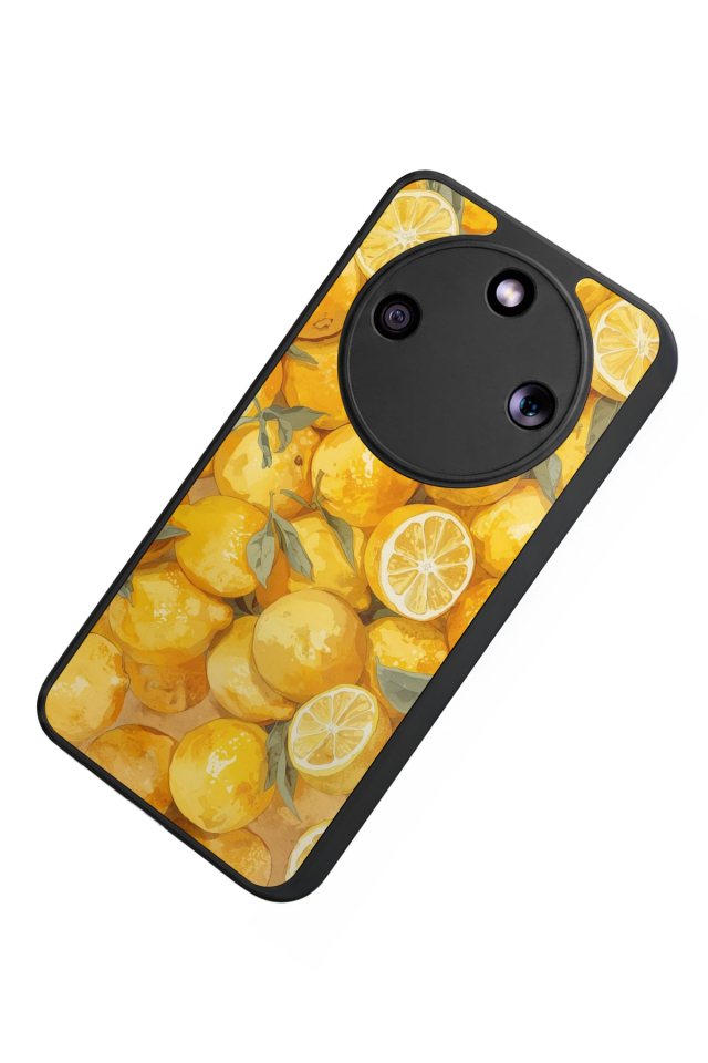 Honor Magic 8 Lite Uyumlu Limon Tasarımlı Glossy Premium Kılıf