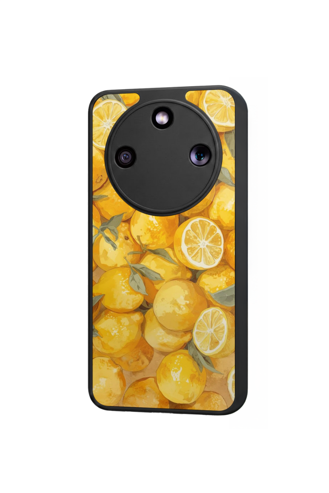 Honor Magic 8 Lite Uyumlu Limon Tasarımlı Glossy Premium Kılıf