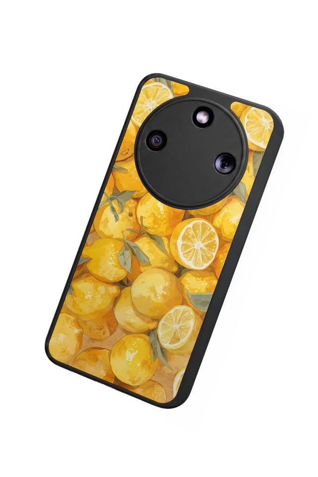 Honor Magic 8 Lite Uyumlu Limon Tasarımlı Glossy Premium Kılıf